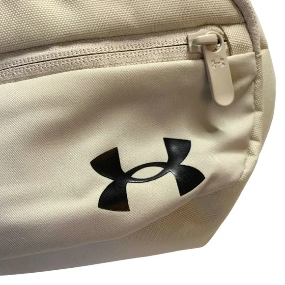 2/$30 Under Armor UA Flex Waist Bag Belt Khaki Crossbody Cream Beige Tan - Picture 5 of 11